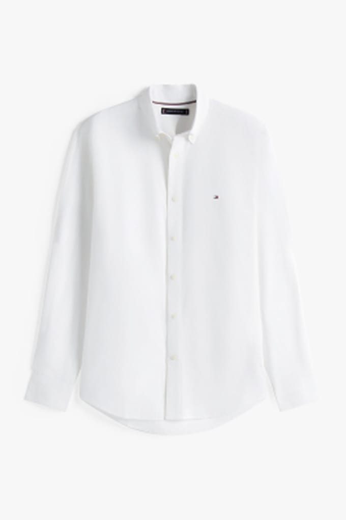 Tommy Hilfiger Adp Flex Poplin Solid Shirt White Taglia: S | Camicie Business Outlet | Uomo | Bianco