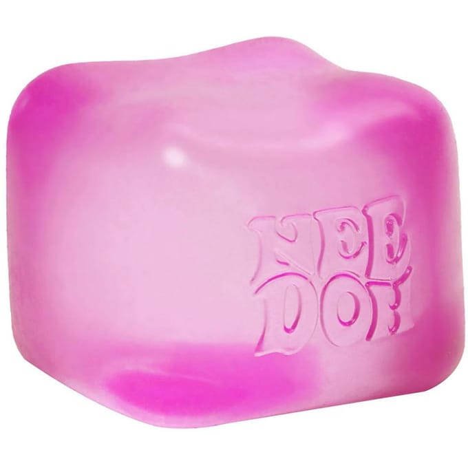 Schylling Needoh Nice Cube Sensorische Fidget Cube Stressverlichting Angst Sensorisch Hulpmiddel voor Focus ADHD & Kalmerend Bureau Gadget roze