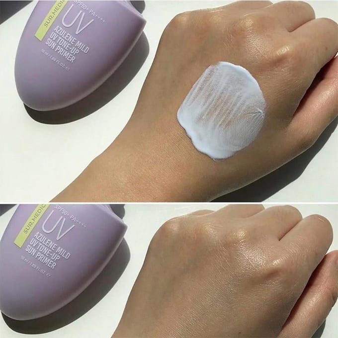 Sur.medic Azulène Doux UV Teint Éclaircissant Base Solaire SPF50 PA++++ 50ml gray