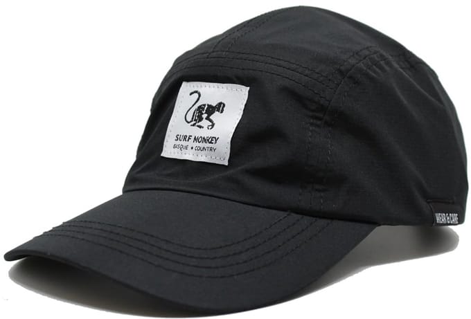 5-panel sportpet - Gerecycled polyester / Waterdicht / Fluorvrije DWR-coating (Zwart)