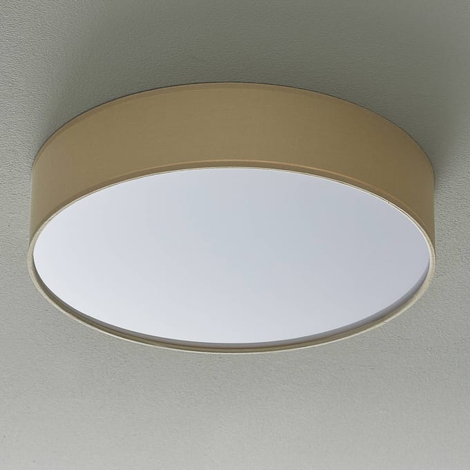 LEDS-C4 Bol LED plafondlamp met stoffen kap
