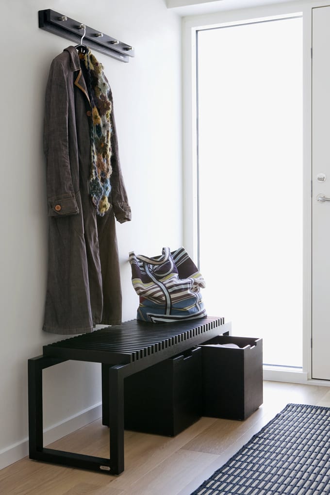 Skagerak by Fritz Hansen - Cutter Box groot - met wieltjes - zwart