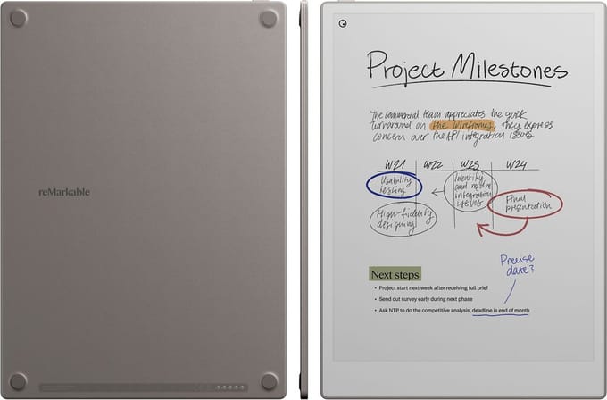 reMarkable Paper Pro + Marker Plus (zonder beschermhoes)