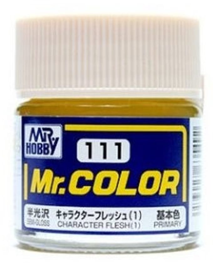 Gunze Mr. Hobby C-111 - Mr. Color 10 ml Character Flesh 1 - Lacquer Modelbouwverf