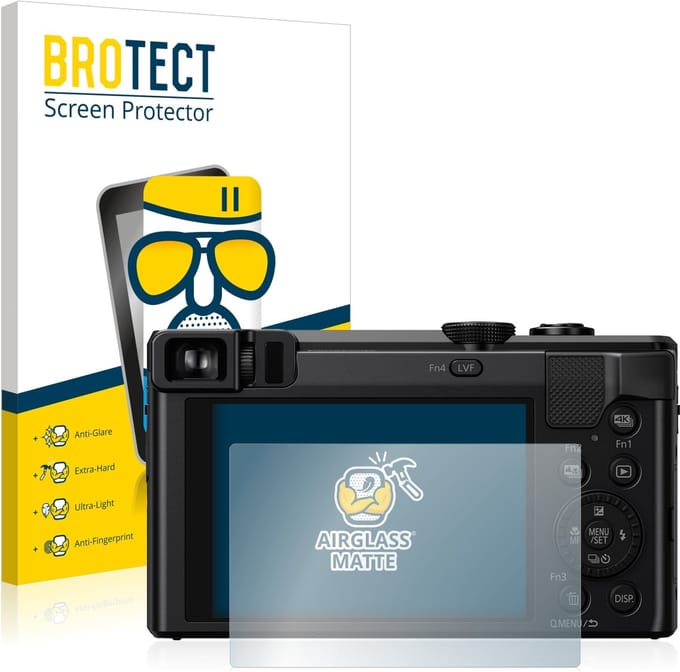 BROTECT - Screenprotector voor Panasonic Lumix DMC-TZ80 - Folie Beschermfolie Beschermglas matte