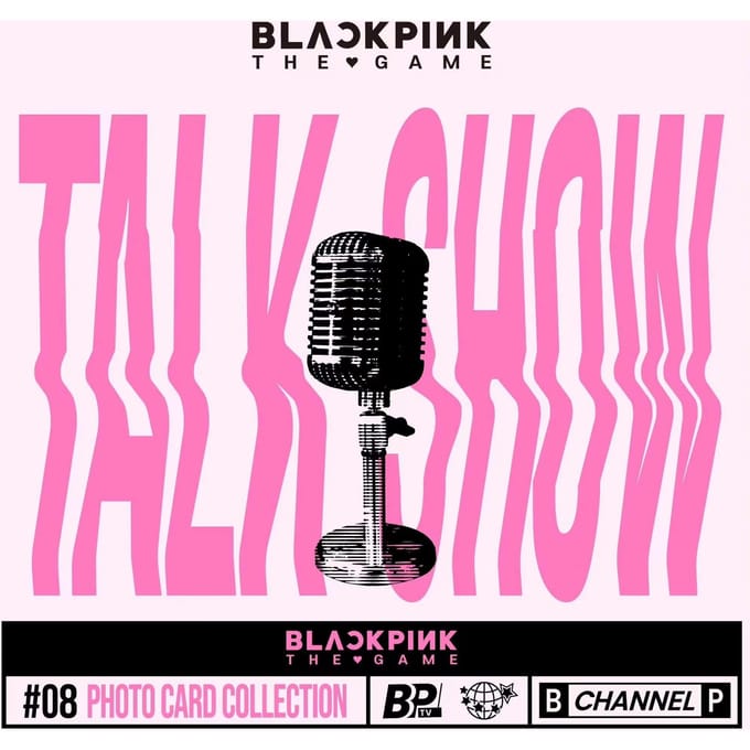 (Pré-commander)Collection de photocartes Blackpink THEGAME, Talk-show Talk show pink