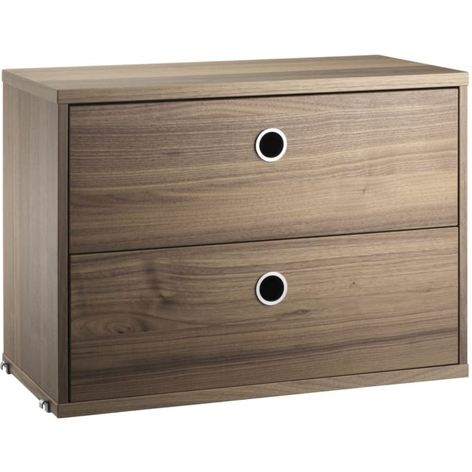 String Furniture Ladeblok - 58 x 42 x 30 cm - Notenhout