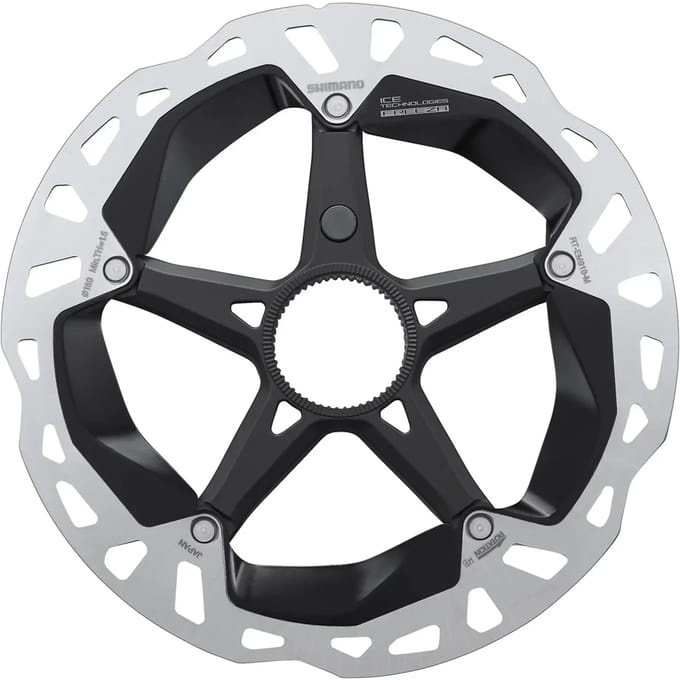 Remschijf met borgring interne spline Shimano RT-EM910 Center Lock Ice Technoligies Freeza