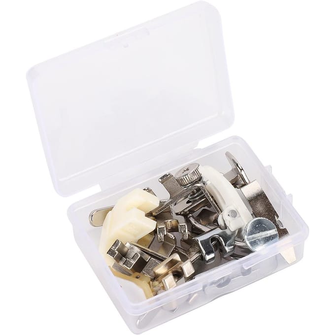 Persvoet Set Universeel Vintage Naaimachine Kit Huishoudelijke DIY Naaibenodigdheden white