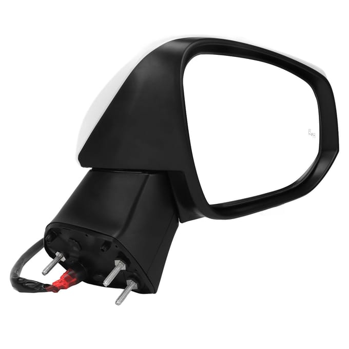 Super Witte Power Verwarmde Zijspiegel Met Knipperlicht Dodehoekbewaking Vervanging voor RAV4 black