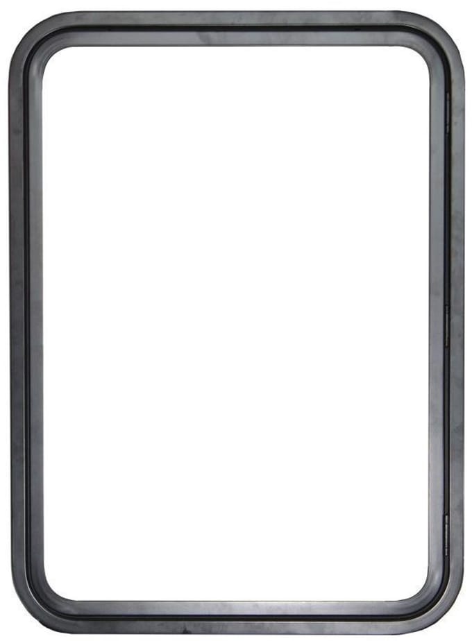 Serviceluik 650x900mm zwart - links, met paneel pm