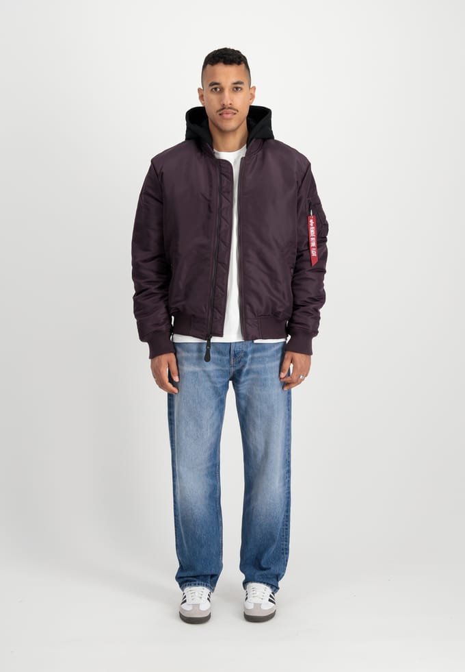 Geborduurd jack aan de achterkant Alpha Industries MA-1 ZH