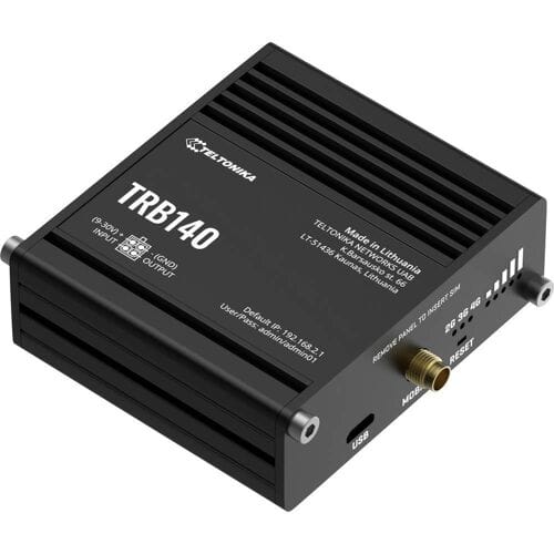 Teltonika TRB140 Industrial Rugged LTE Gateway (TRB140003000 / Standard package with EU PSU)