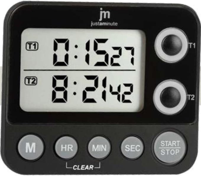 Lowell JT-5413N kookwekker Digitale kookwekker Zwart