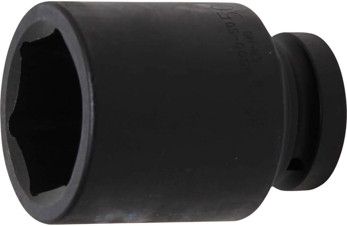 BGS Kracht Dopsleuteldop zeskant, diep - 1 - 50 mm