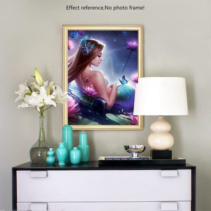 Broderie diamant Affichage complet Portrait complet Image ronde Strass Peinture diamant 20X30CM gray