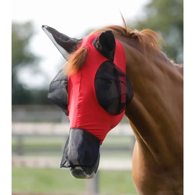 Anti-Vliegenmasker voor paarden Premier Equine Comfort Tech Xtra Lycra