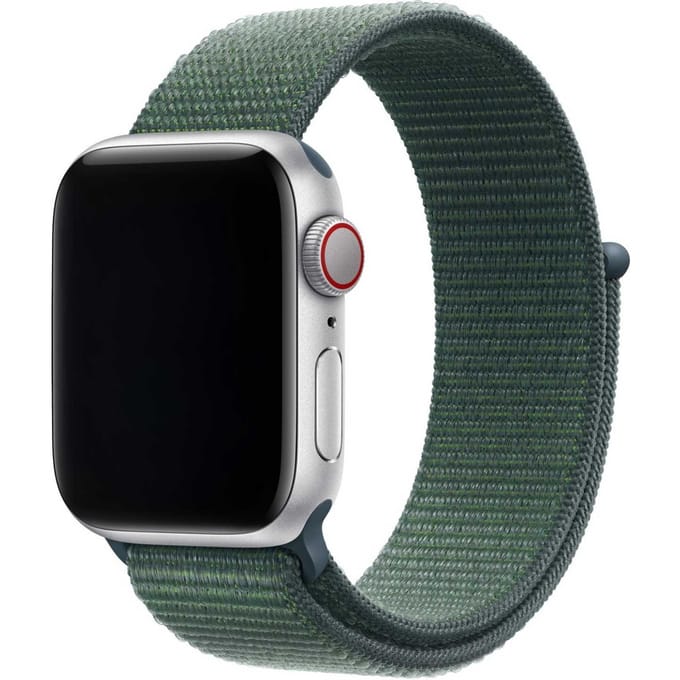 2+1 | Apple Watch Bandje Flyne - Geweven - Nylon - Blauwgroen