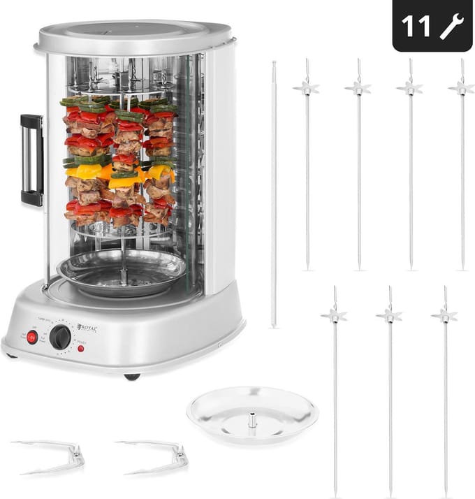 Royal Catering Verticale grill- 3-in-1 - 1.800 W - 31 L 10011018