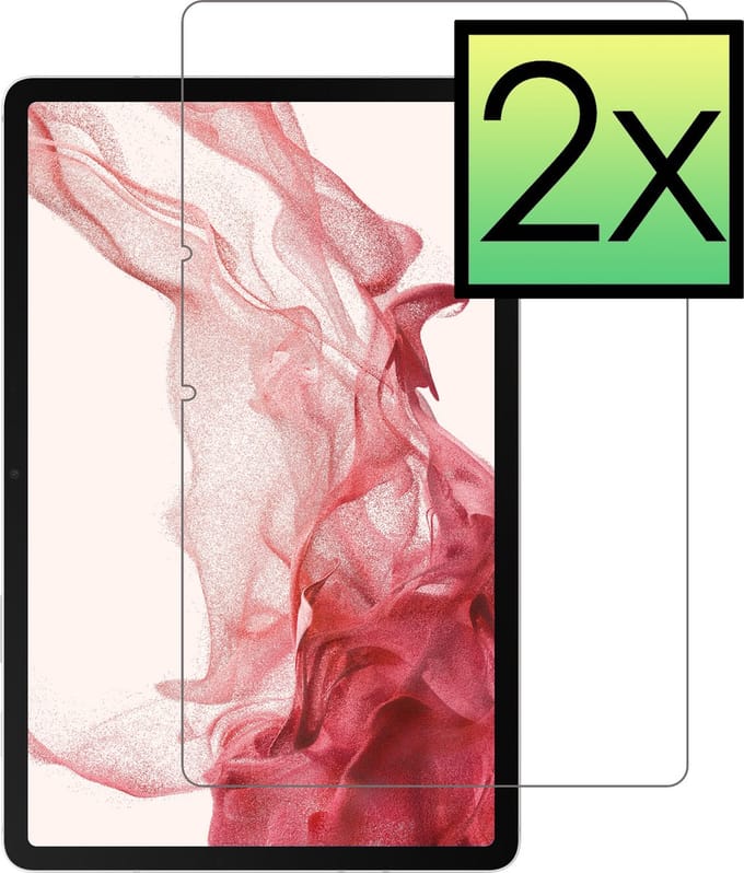 Screenprotector - 2 Stuks - Geschikt voor Samsung Galaxy Tab S8 Plus - Extra Sterk - Beschermglas - Gehard Glas - Tempered Glass - Screen Protector - Bescherm Cover