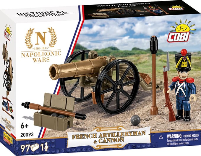 COBI 20093 Artilleryman & Cannon Napoleon War
