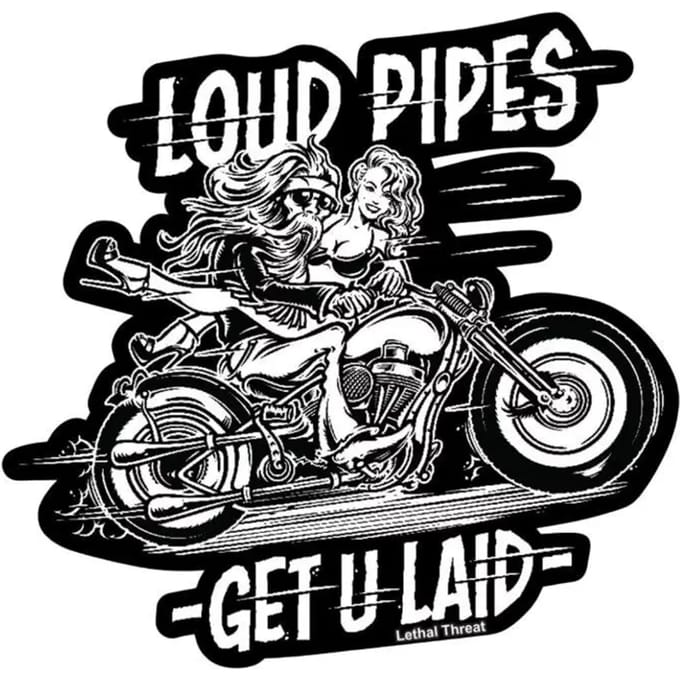 Motorfiets stickers Lethal Threat Mini Loud Pipes