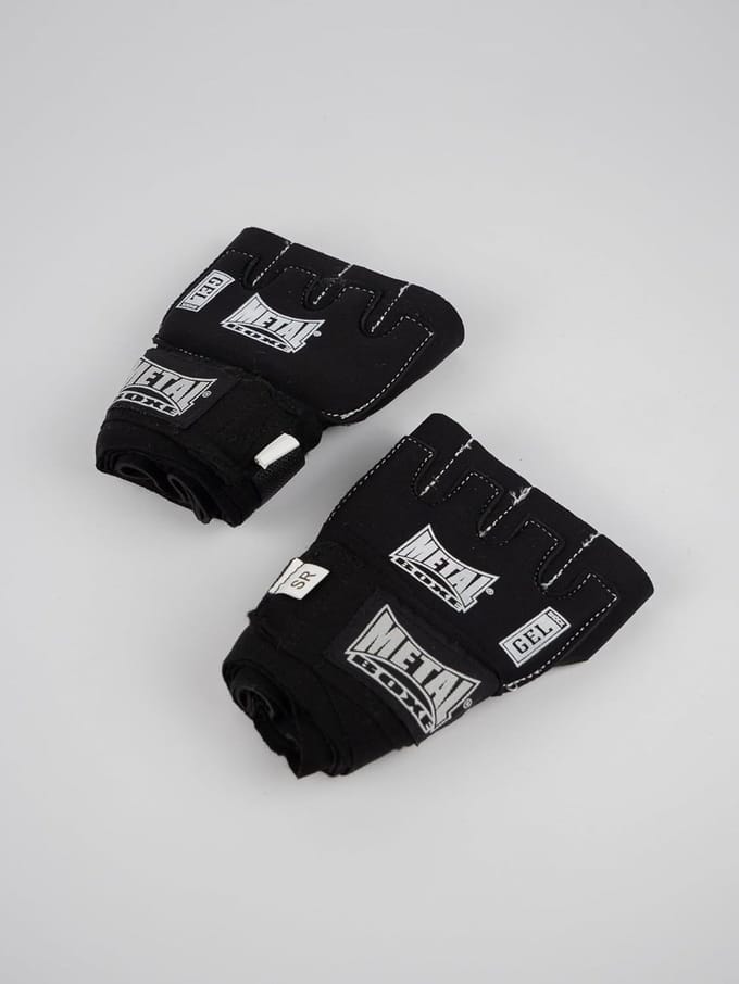 Trainingsstrips - Onderhandschoenen - Vechtsport Training - Met Gel Bescherming - 25 Meter - Zwart