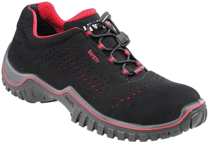 Uvex Motion Style ESD werkschoen - S1 - zwart/rood 47