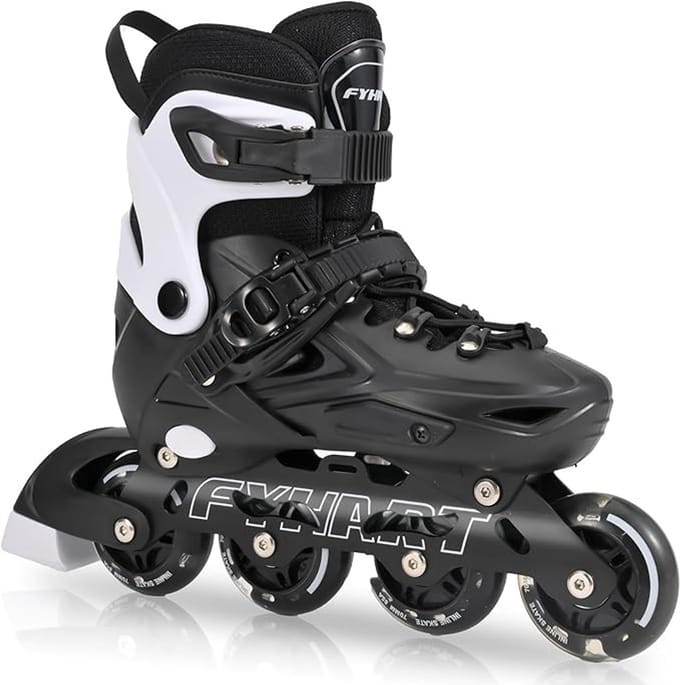 Verstelbare Inline Skates voor Kinderen en Volwassenen - Zwart