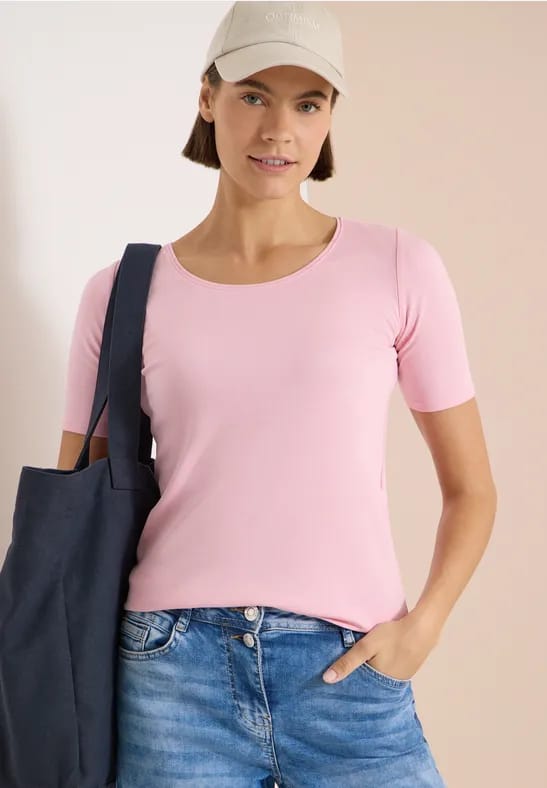 Shirt in effen kleur