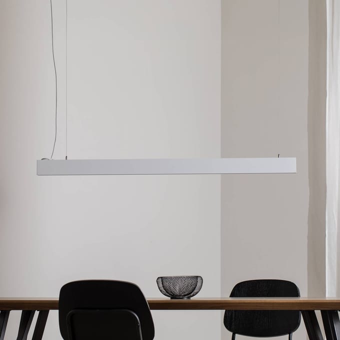 TK Lighting Luxe hanglamp, wit, lengte 112,5 cm, metaal, 4.000 K