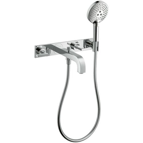 AXOR Citterio ready set 3-hole wall mixer for bath; lever handles