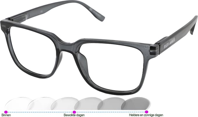 Leesbril Vista Bonita Cubo Photochromic-Midnight Blue-+1.50