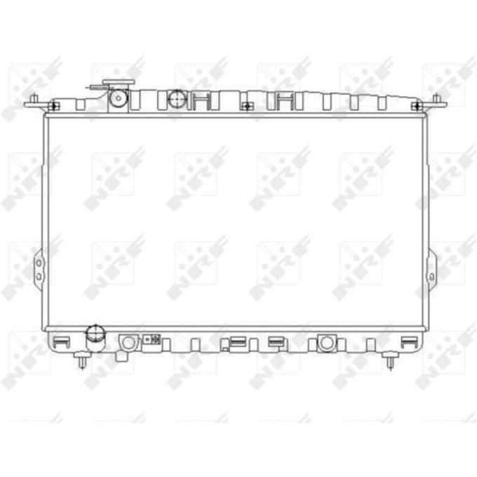 Radiator, motorkoeling NRF 53642