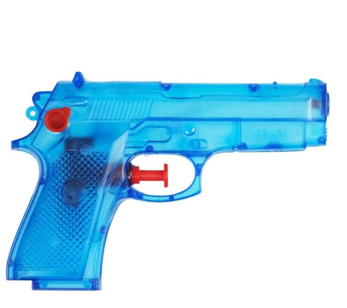 Waterpistool setje - 4x stuks - roze en blauw - basic model - pistooltjes - 14 cm