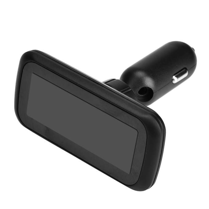Système de Surveillance de Pression des Pneus TPMS pour Voiture LCD Prise Allume-Cigare Chargeur USB 4 Capteurs Internes black