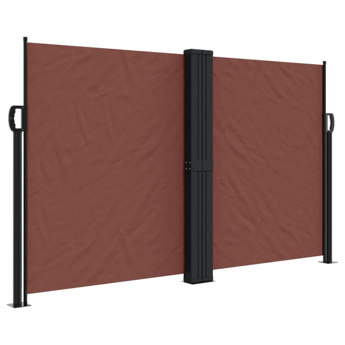 vidaXL - Windscherm - uittrekbaar - 140x600 - cm - bruin