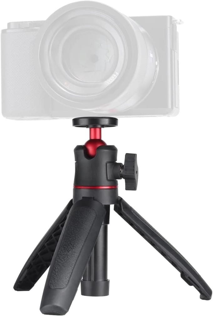 Famanu – Compact reisstatief met 1/4 inch schroef, mini statief voor camera en smartphone