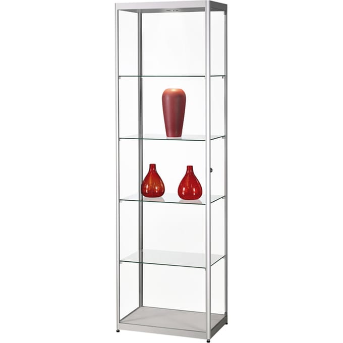 Vitrinekast SDB mpc-600 led zilver 600x400x2000mm