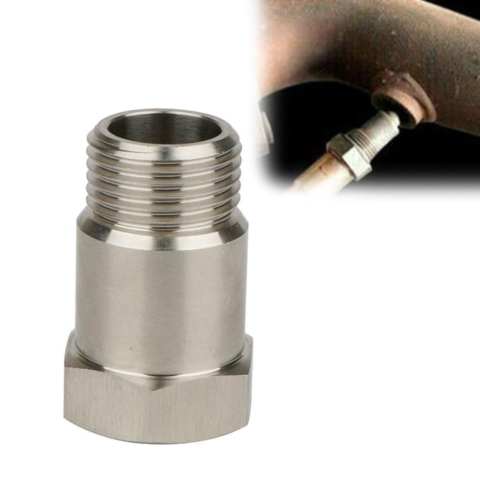 M18x1.5 Draadadapter Roestvrij Staal Draad Uitlaattemperatuursensor Fitting voor Voertuigen gray