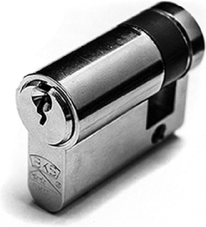 Bks profielcilinder skg** enkel vernikkeld pz8821 35/10mm ( a 1 st )