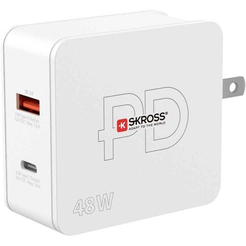 Skross Multipower Combo+ US USB-oplader 48 W 1x USB-A, 1x USB-C Binnen