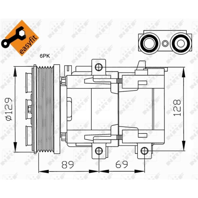 Compressor, airconditioning NRF 32212
