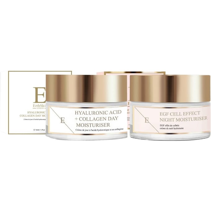 ErthSkin London Hyaluronzuur & Collageen Dagcrème + EGF Cell Effect Nachtcrème 1