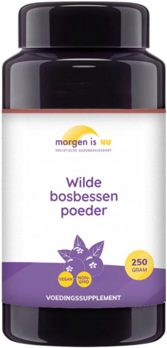 Wilde Bosbessen Poeder (BIO) - 250gram - Morgen is Nu
