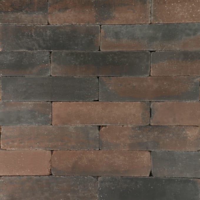 Muurblok getrommeld | 60x15x15 cm | Brons