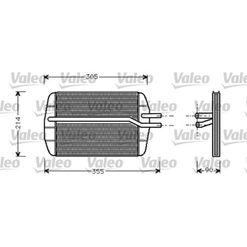 Warmtewisselaar, interieur verwarming VALEO 812272