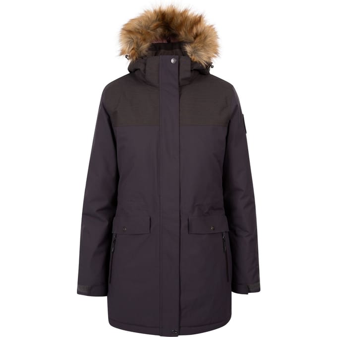 Trespass Dames/Dames Miranda DLX Waterdichte Jas (Donkergrijs)