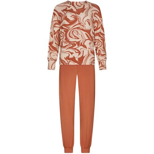 Pastunette Premium - Pyjama - Eternal - Viscose - Beige/Terra - Maat 46