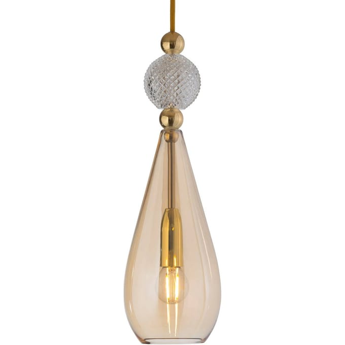 EBB & FLOW Smykke M goud kristal check ball goud